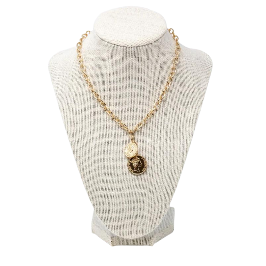 Double Royalty Coin Necklace – Mary Kathryn Design