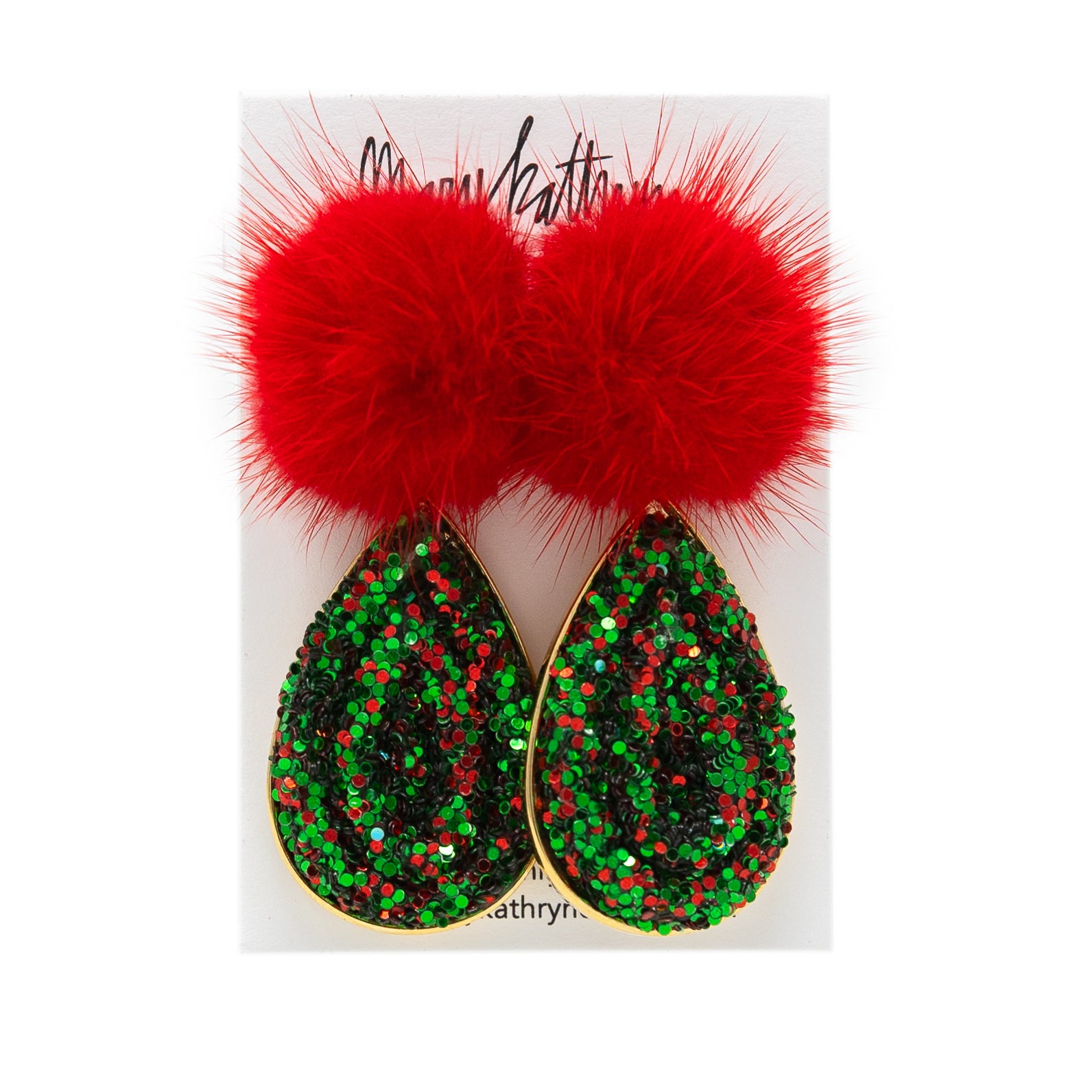 Most Wonderful Time of the Year Puff Earrings