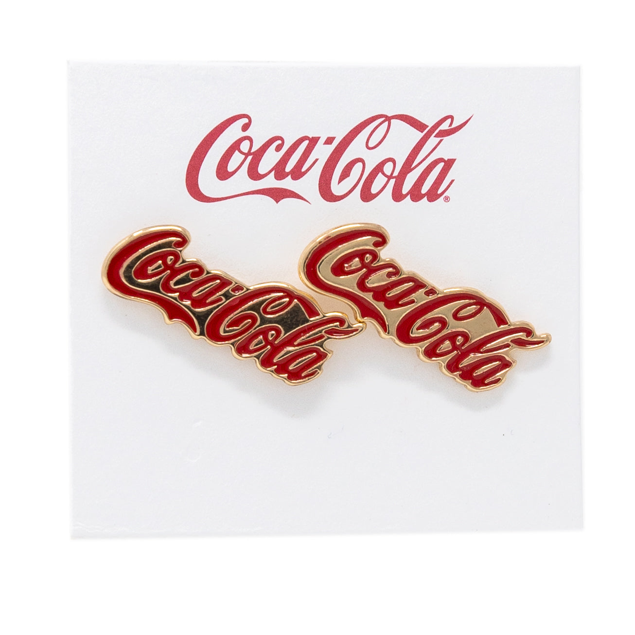 Coca-Cola® Classic Logo Script Stud Earrings