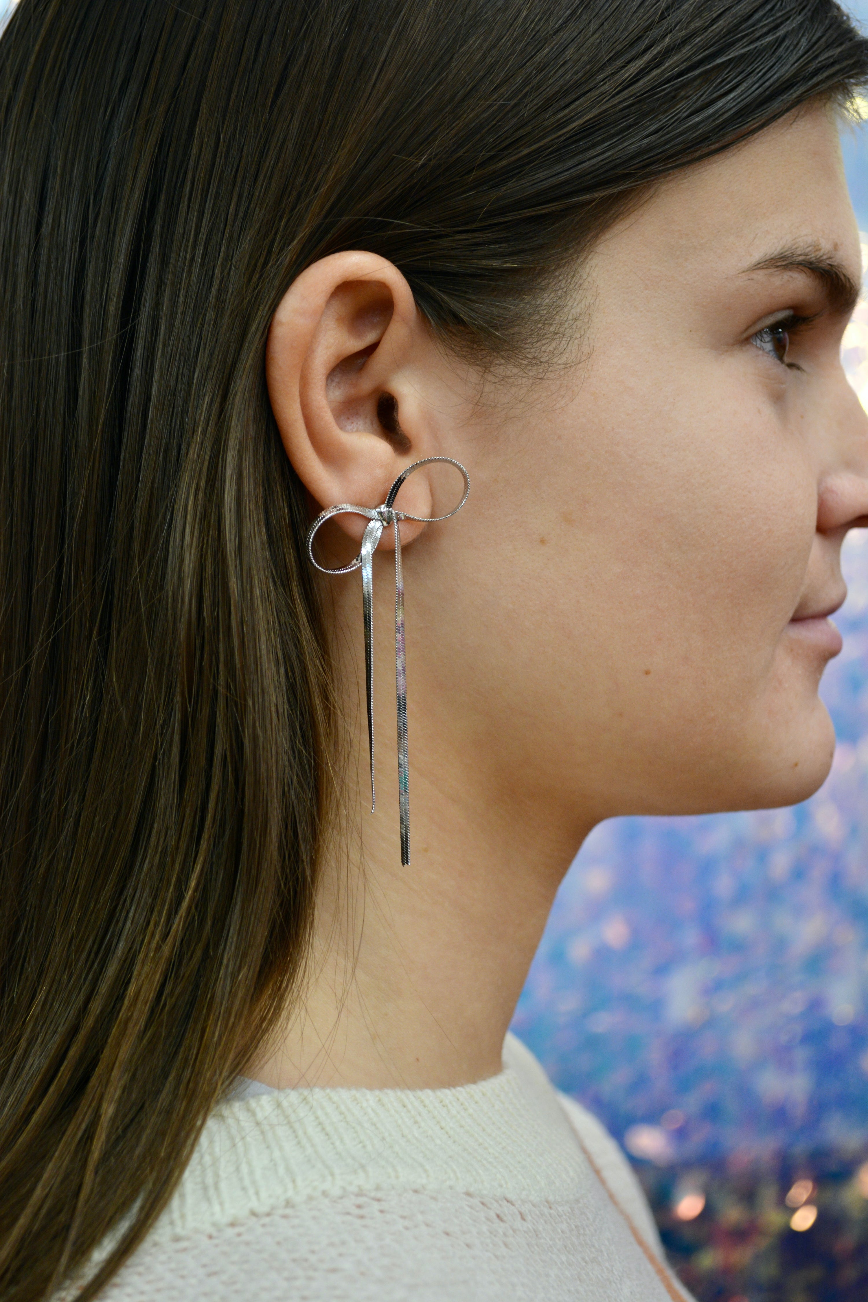 Herringbone Ribbon Earrings
