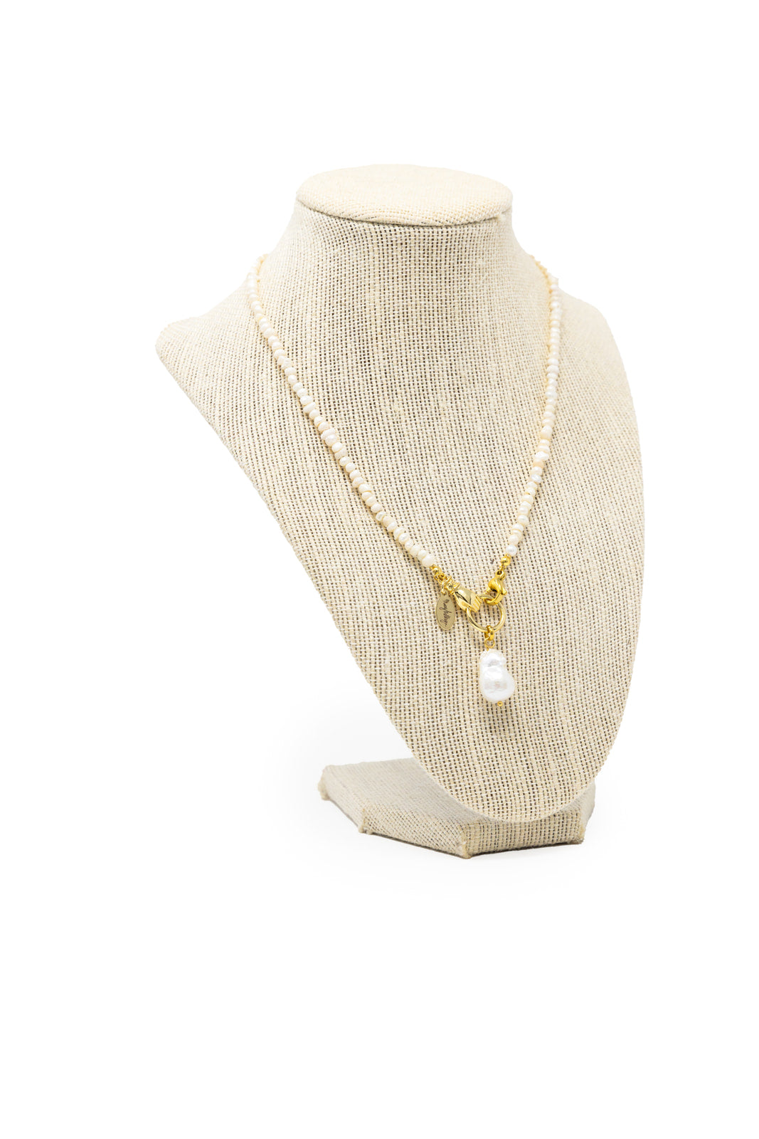 Catch + Release Pearl Droplet Necklace