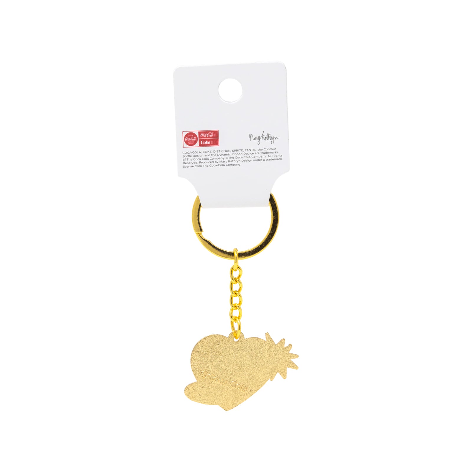 Coca-Cola® Always Heart Enamel Keychain