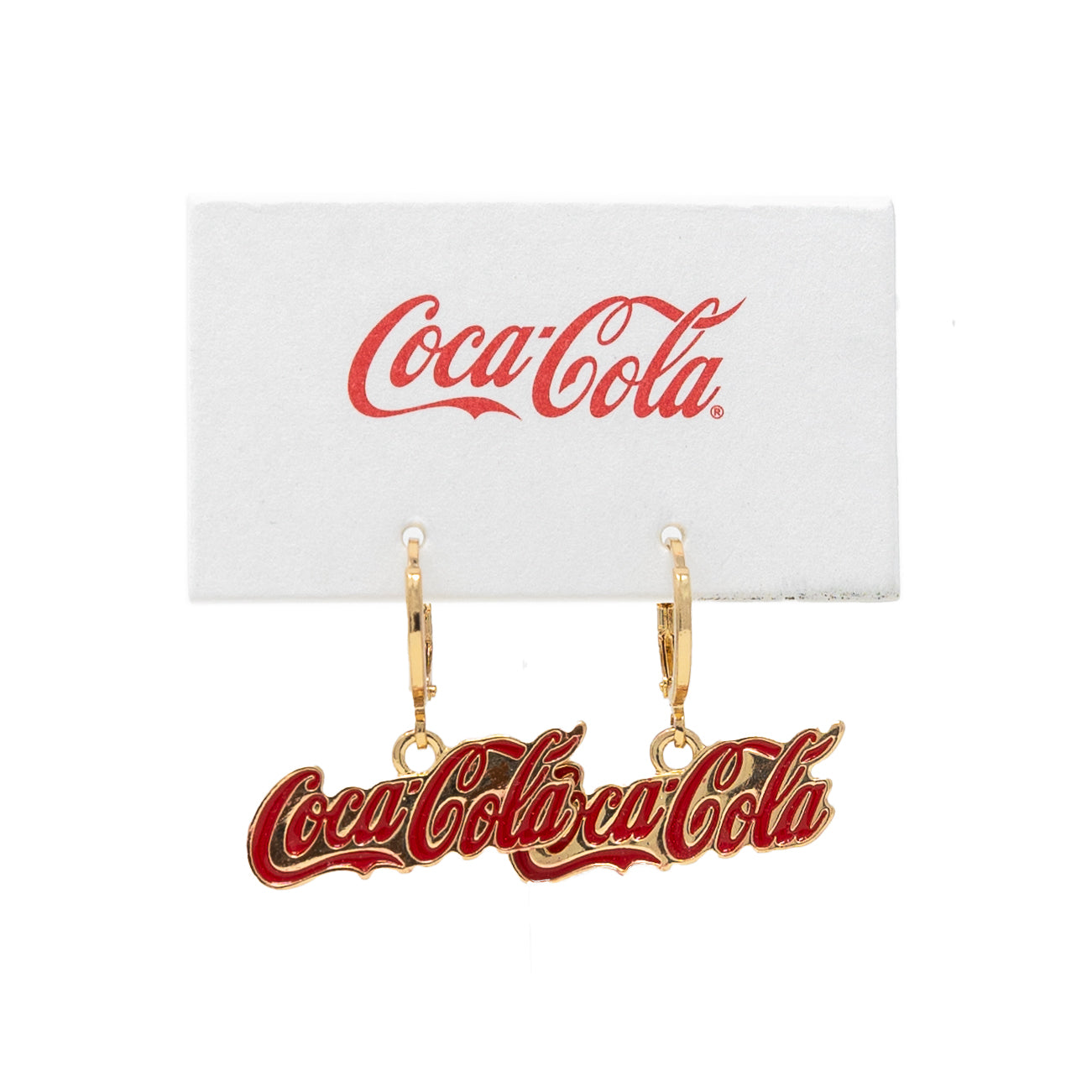 Coca-Cola® Logo Script Huggie Earrings