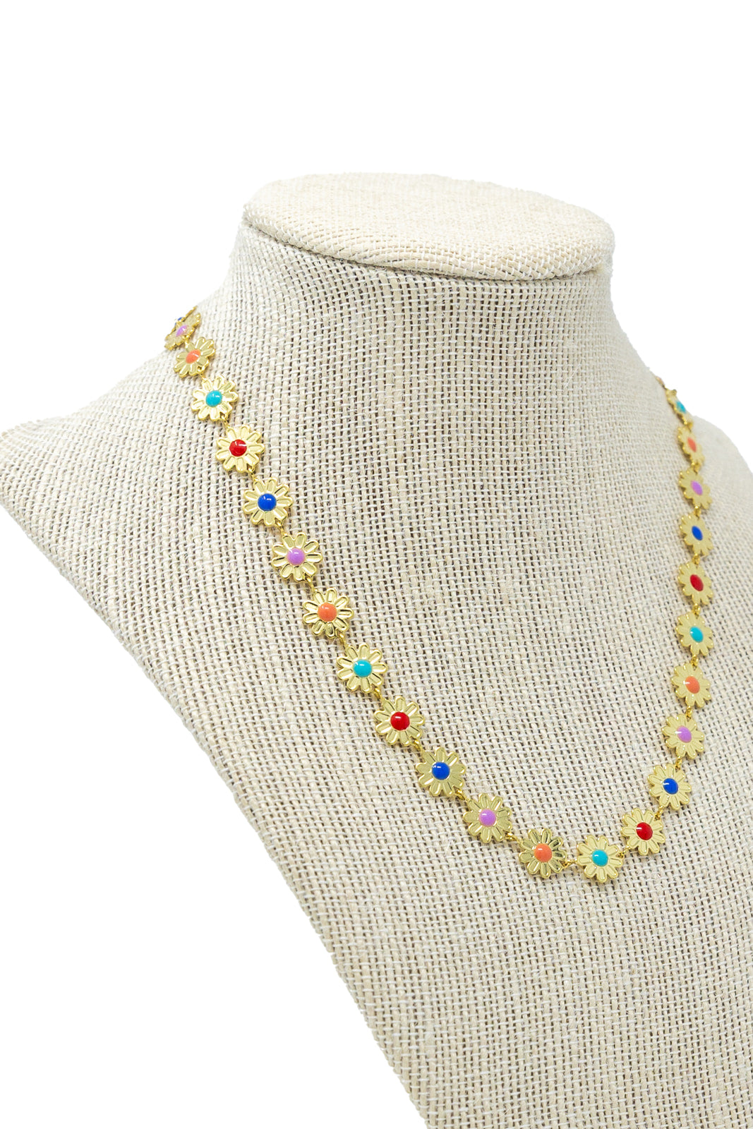 Large Gold + Rainbow Daisy Chain