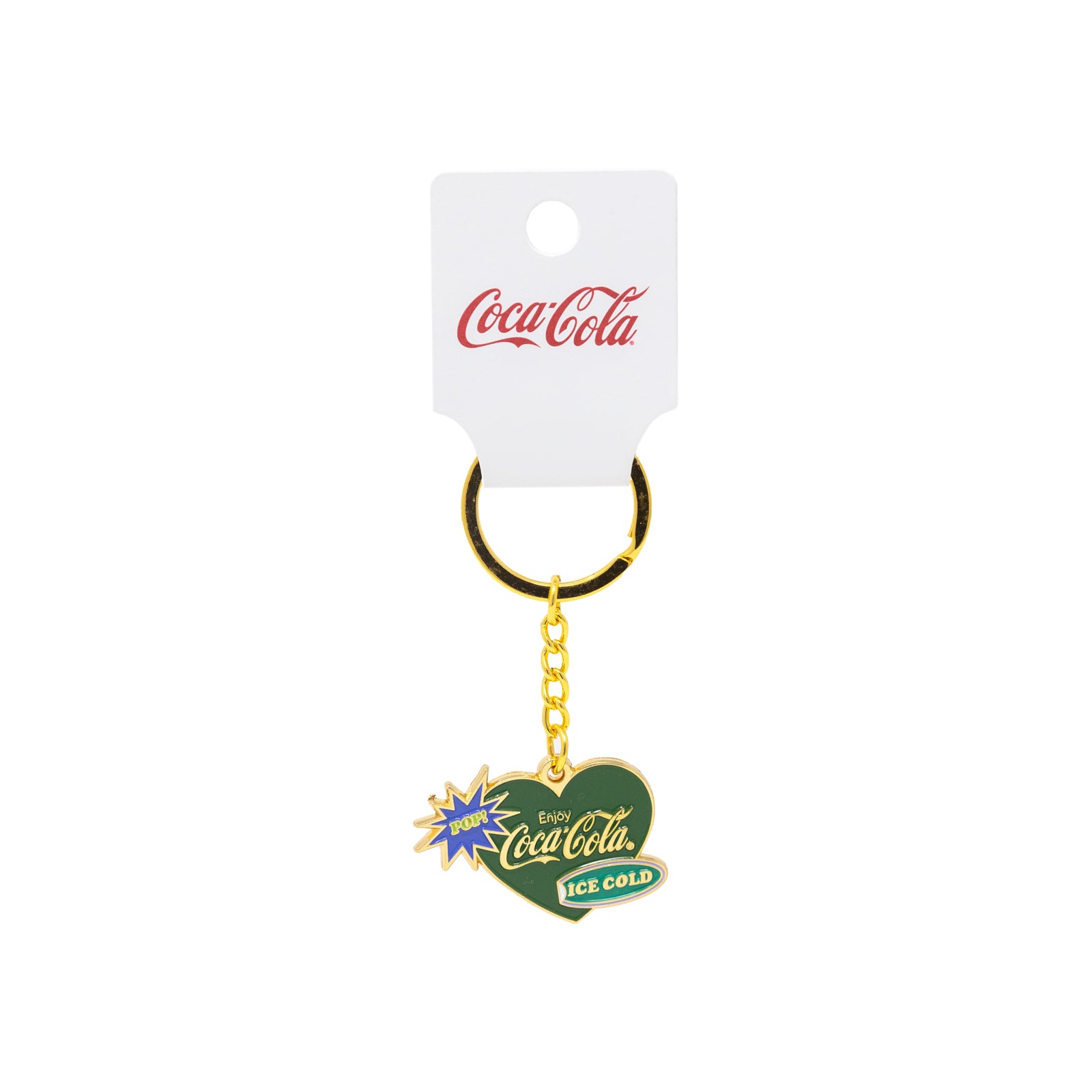 Coca-Cola® Always Heart Enamel Keychain