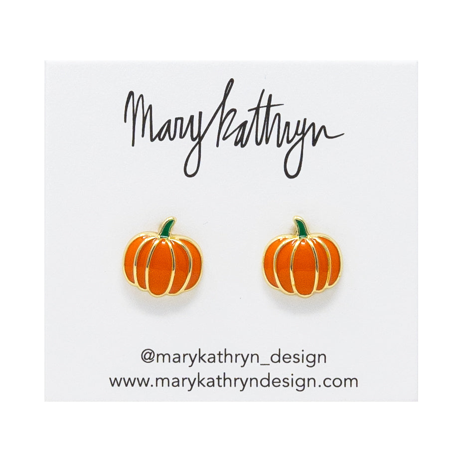 Halloweentown Pumpkin Studs