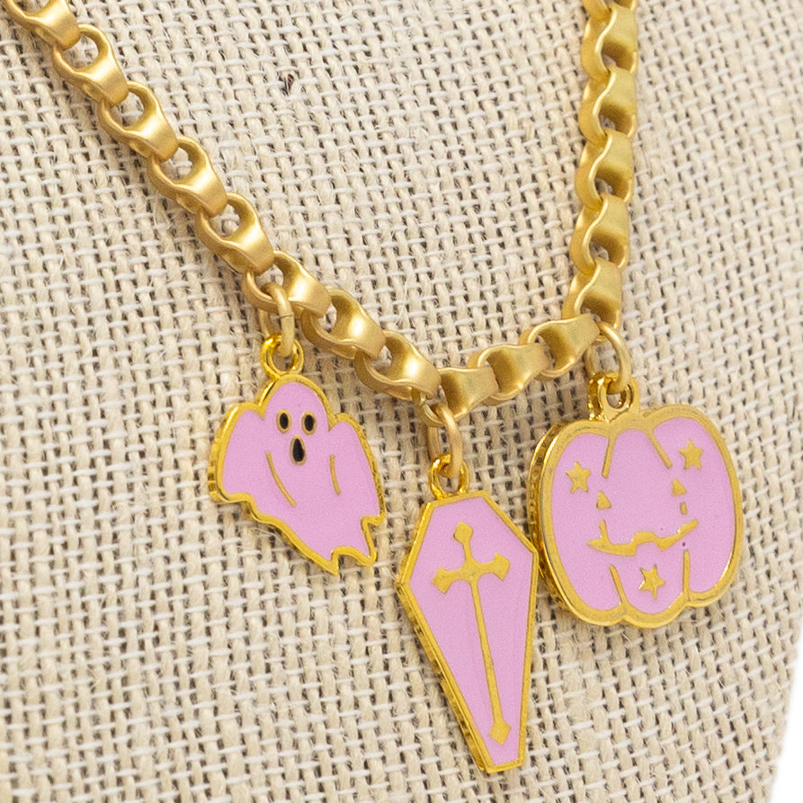 Ghouls Just Wanna Have Fun Charming Necklace