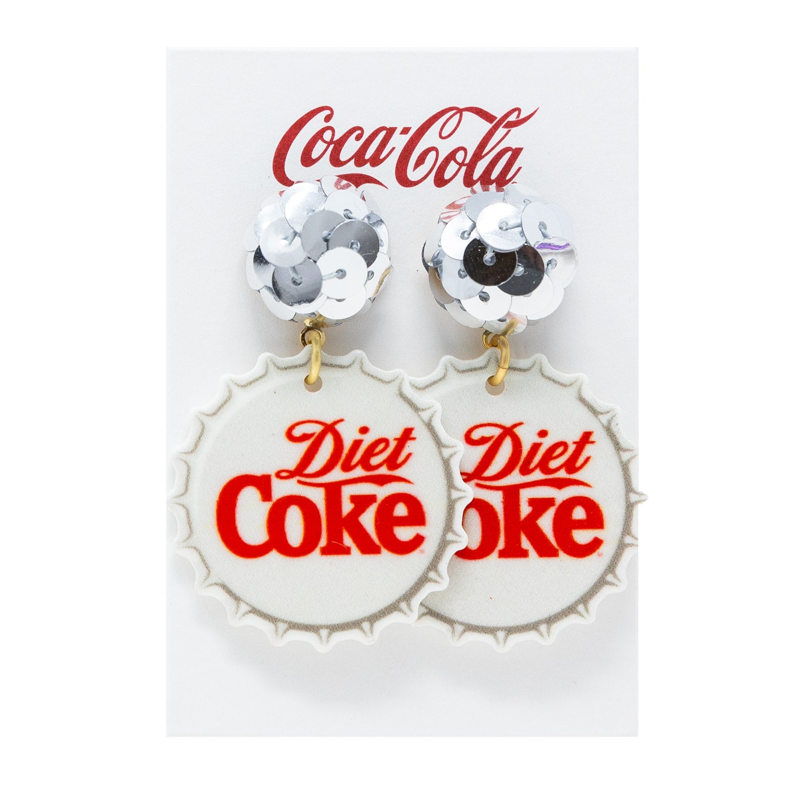 Coca-Cola® Diet Coke Bottle Cap Earrings