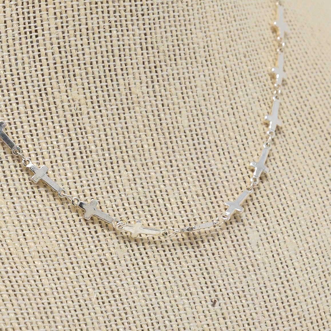 Silver Cross Chain