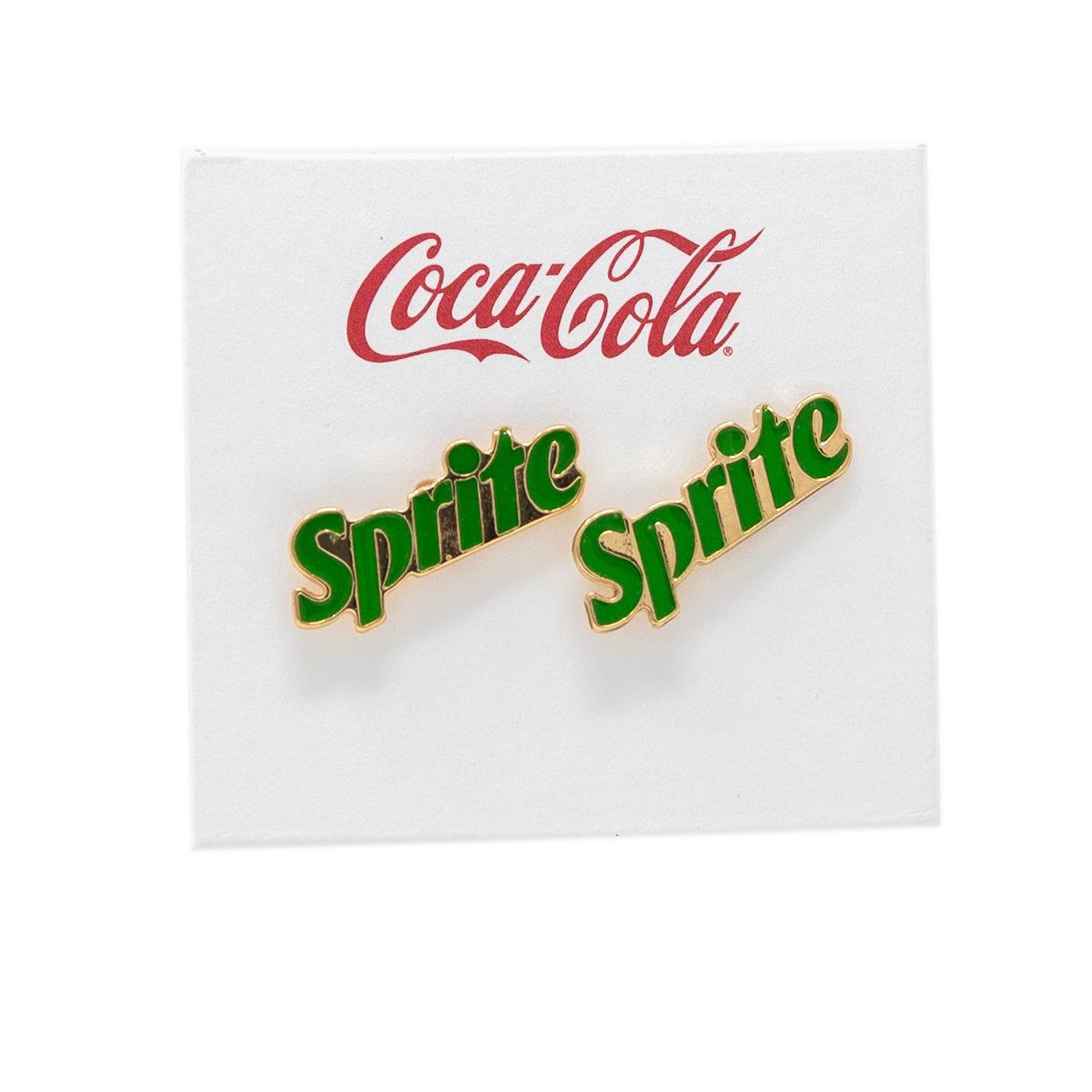 Coca-Cola® Sprite Logo Script Stud Earrings