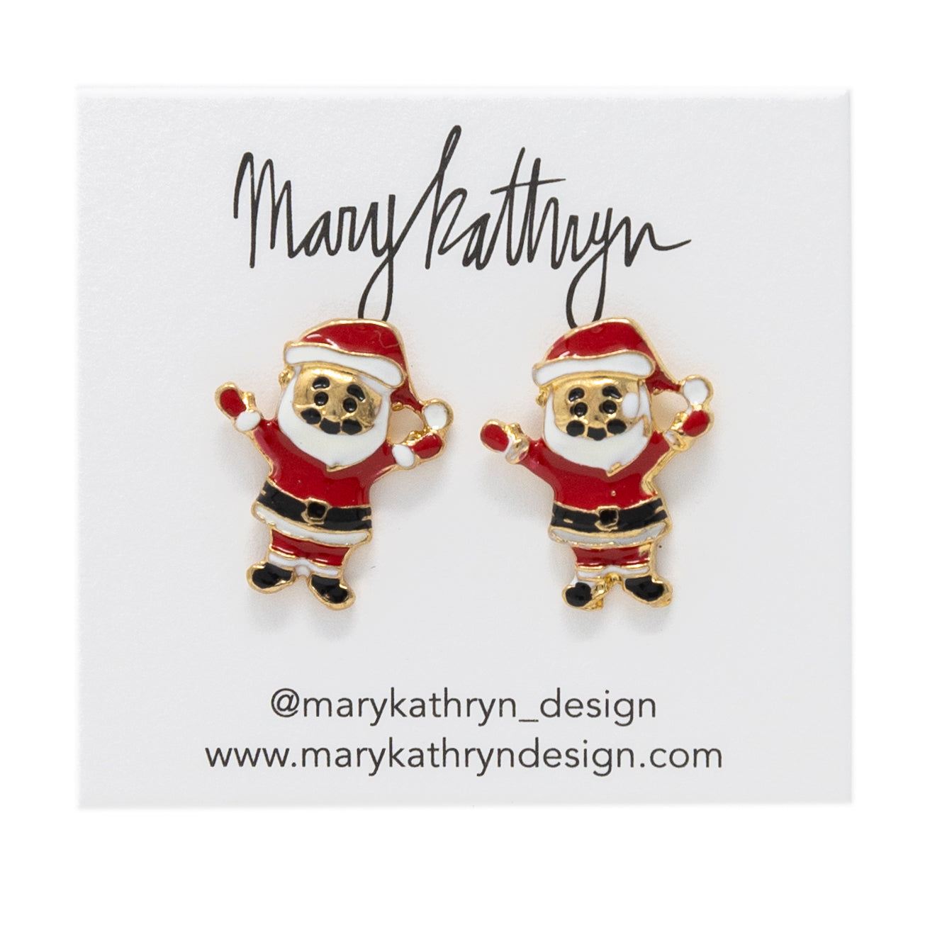 Ho Ho Holiday Santa Earrings