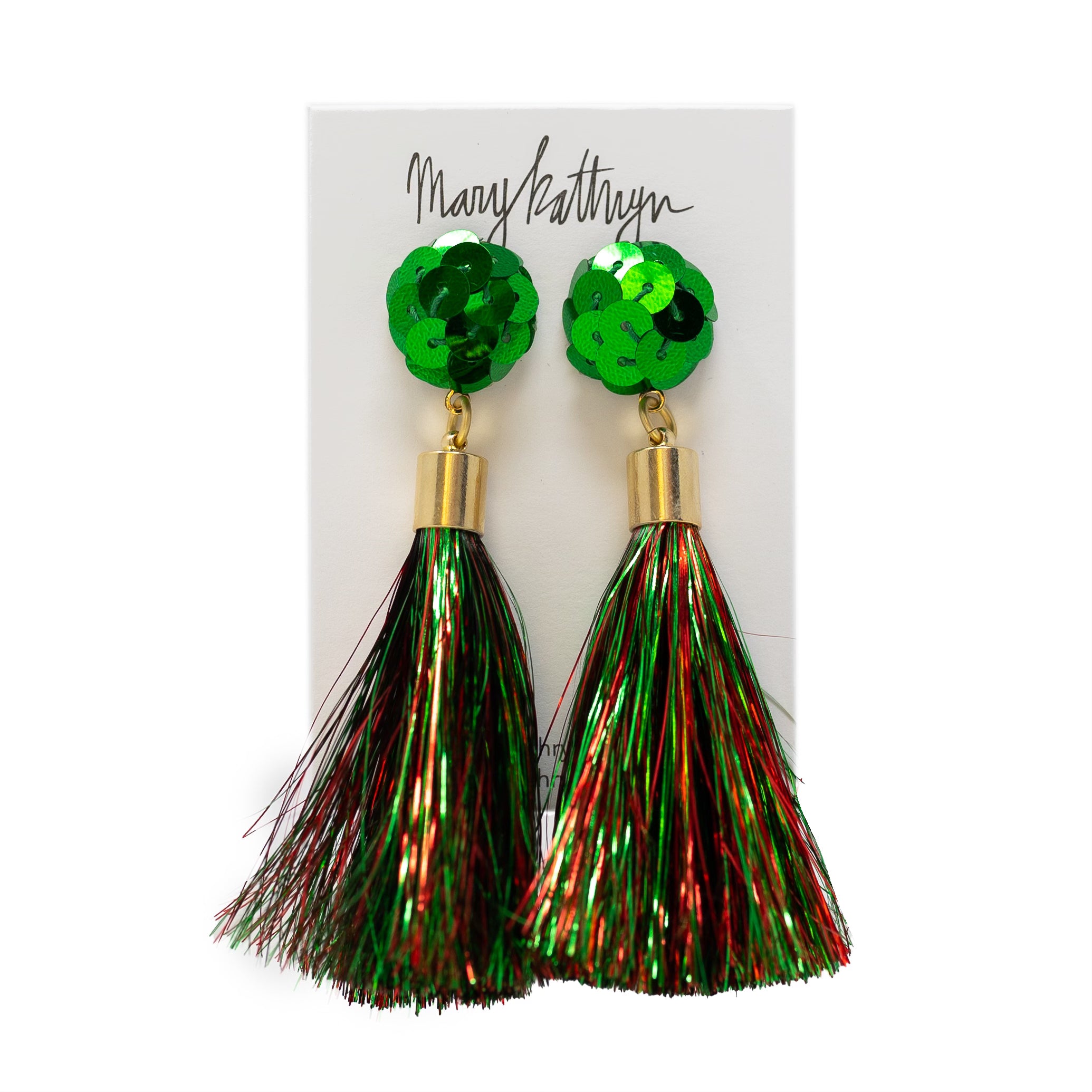 Holly Jolly Tassel Earrings