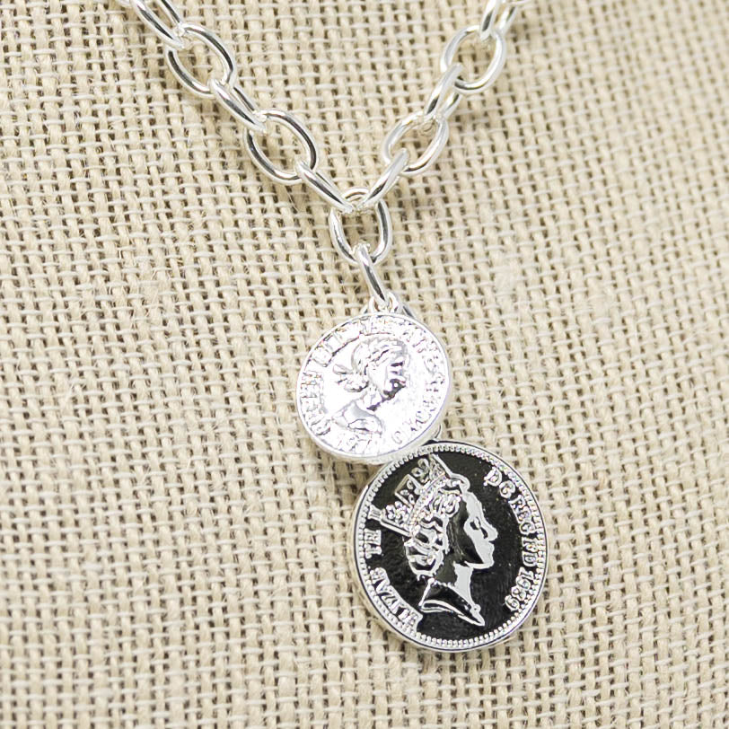 Beautiful and Unique Double Coin Style Pendent or Locket. Its stylish and  Beautiful Locket for Girls