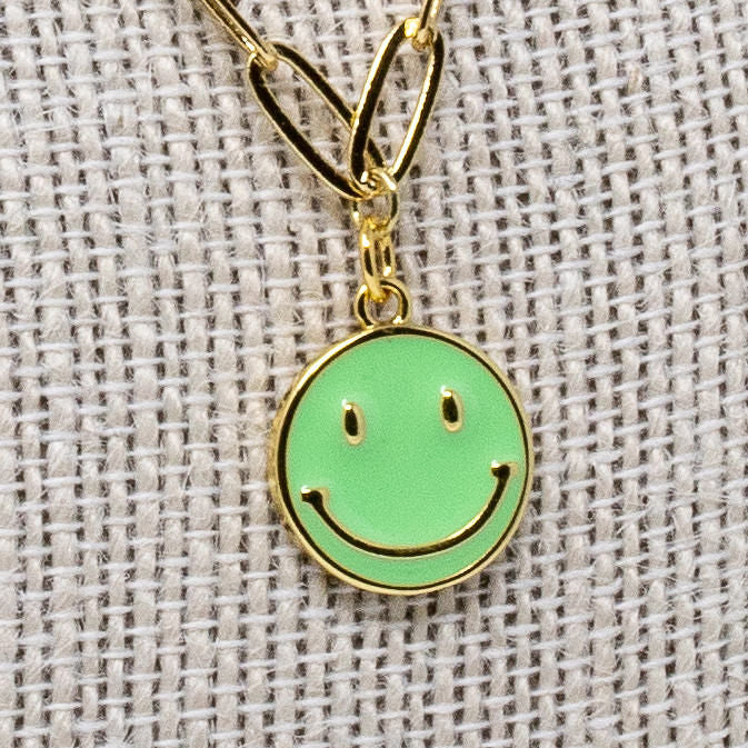 Seol + Gold 18ct Gold Plated Sterling Silver Smiley Face Adjustable Necklace  | littlewoods.com