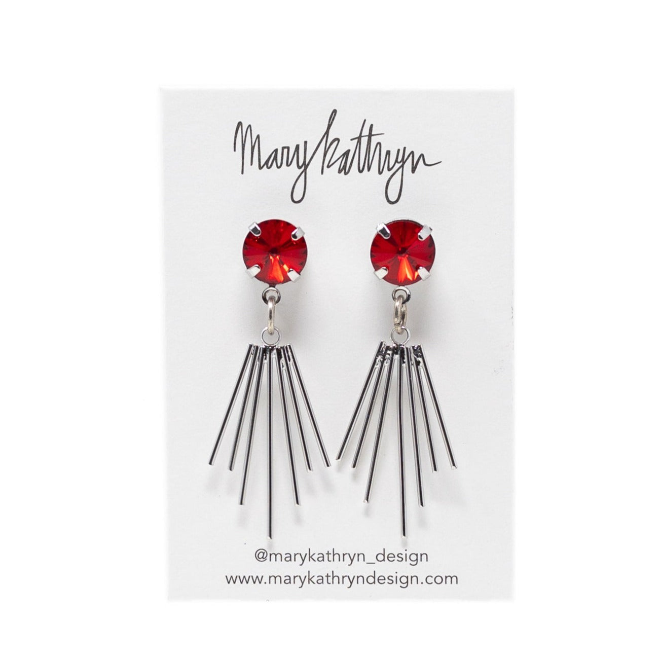 Red Cleopatra Earrings