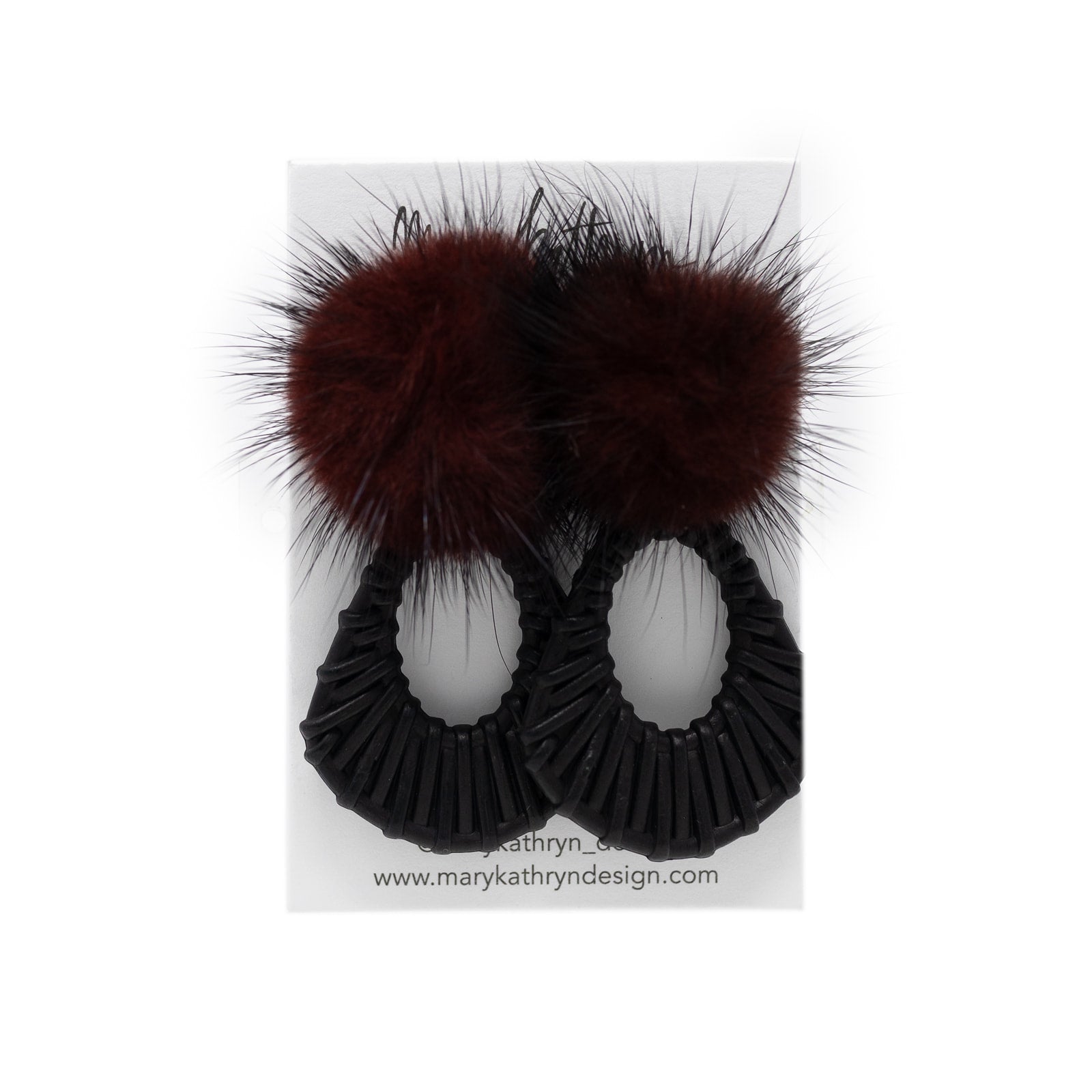 Morticia Puff Earrings