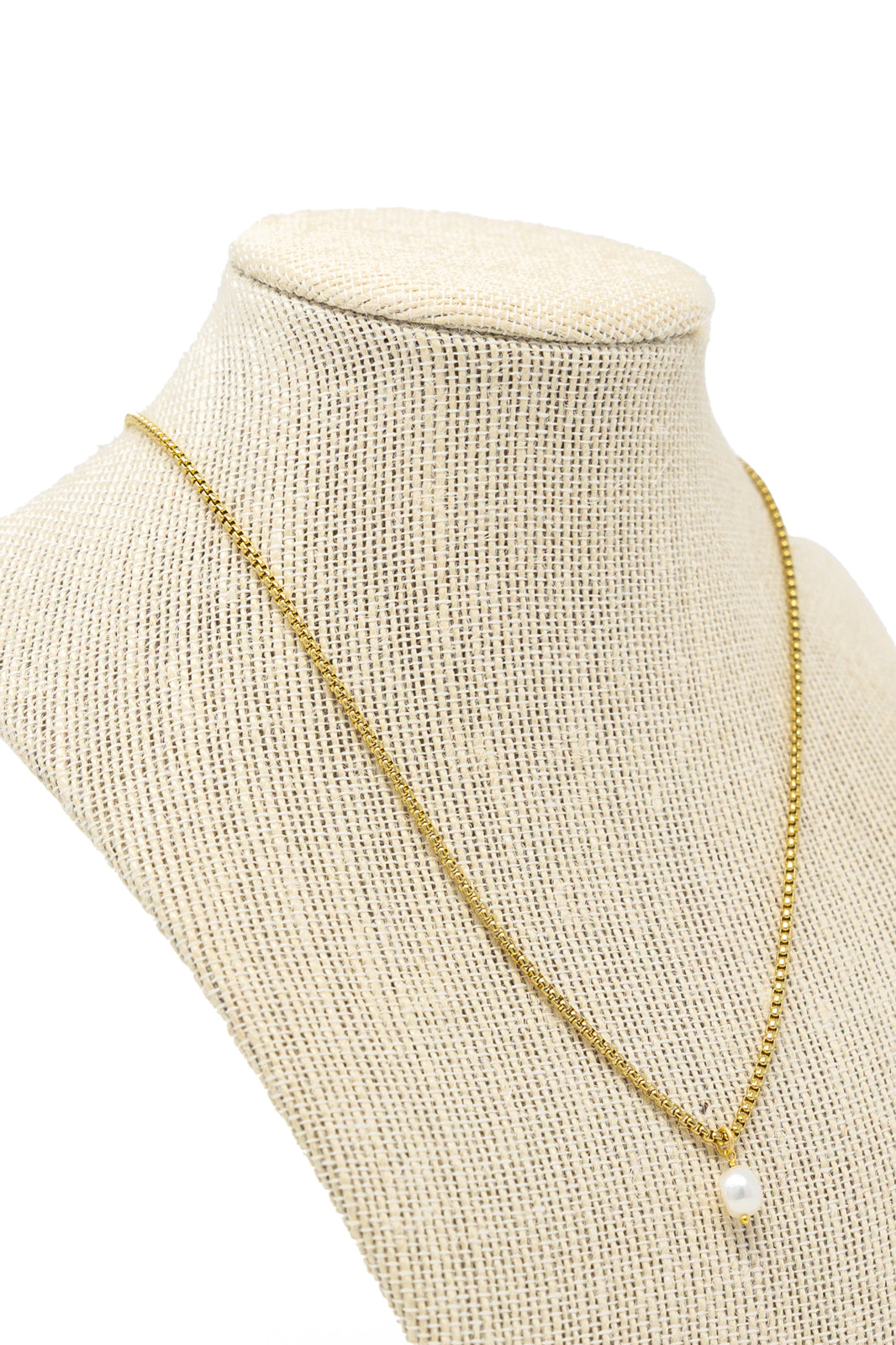 Single Pearl Chain Necklace