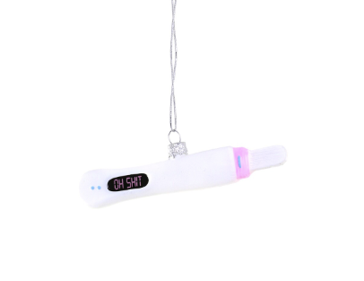 Oh Shit Pregnancy Test Ornament